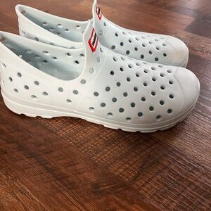 Hunter Perforated light blue Slip-Ons